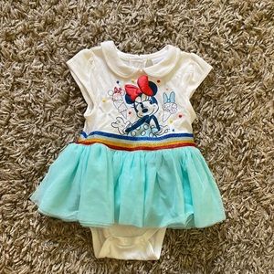 Disney Minnie tutu onesie